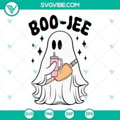 Boo Jee ghost SVG file download for Halloween, spooky and fun design.