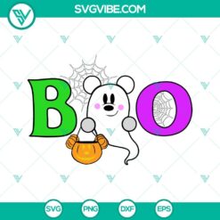 Disney, Halloween, SVG Files, Boo Mickey Ghost Halloween SVG Files, Boo SVG 3