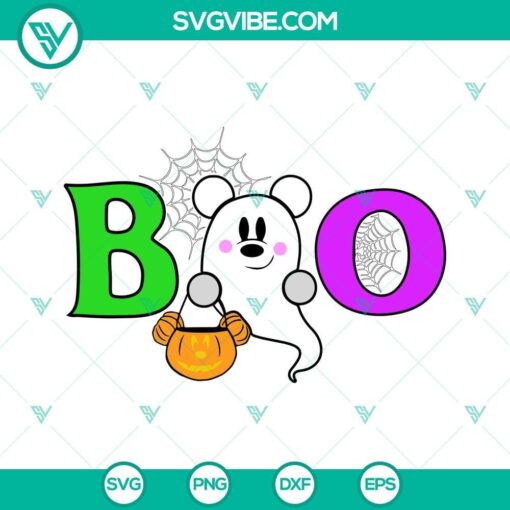 boo mickey ghost halloween svg boo svg halloween svg files for cricut 3 mockup