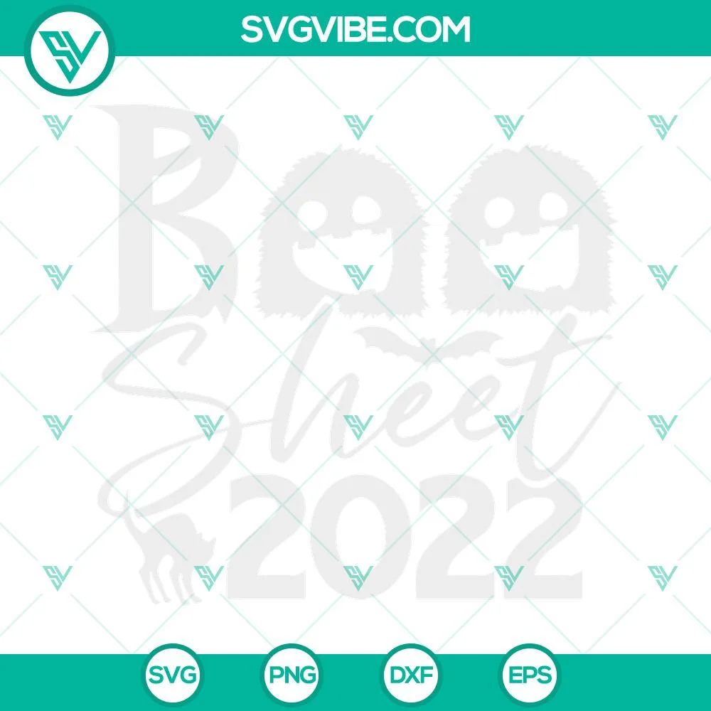 Halloween, SVG Files, Boo Sheet 2022 SVG Files, Halloween 2022 SVG Images, 1