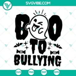 Cancer, Halloween, SVG Files, Boo To Bullying SVG Images, Red Ribbon Week 14