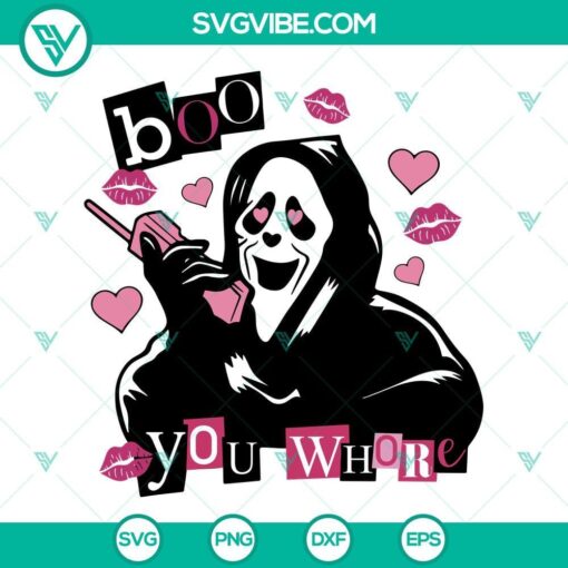 boo you whore ghostface svg scream svg ghost face svg halloween svg 8 mockup