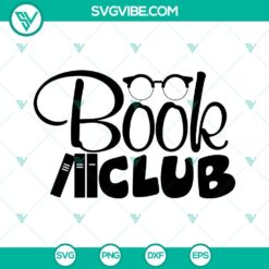 Book Club SVG Image, Reading SVG Download, Librarian SVG Files, Book Lover SVG Files PNG DXF
