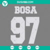 Bosa 97 SVG Image of San Francisco 49ers Super Bowl 2024 Design with PNG EPS DXF File, perfect for NFL football fans.