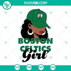 Basketball, Sports, SVG Files, Boston Celtics Girl SVG Files, Boston Celtics 5