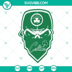 Basketball, Sports, SVG Files, BOSTON CELTICS SKULL SVG Image, Boston Celtics 19