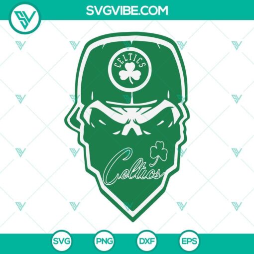 boston celtics skull svg boston celtics svg celtics svg png dxf eps cricut 5 mockup