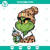 Boujee Grinch Christmas SVG, Starbucks Cup & Leopard Print Design for Download - Festive & trendy holiday themed graphics.