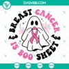 Breast Cancer Is Boo Sheet SVG featuring Halloween Breast Cancer themed graphics. Download Now for Awareness Projects.