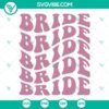 Bride SVG images with wavy stacked design for weddings - PNG, DXF, EPS instant download.