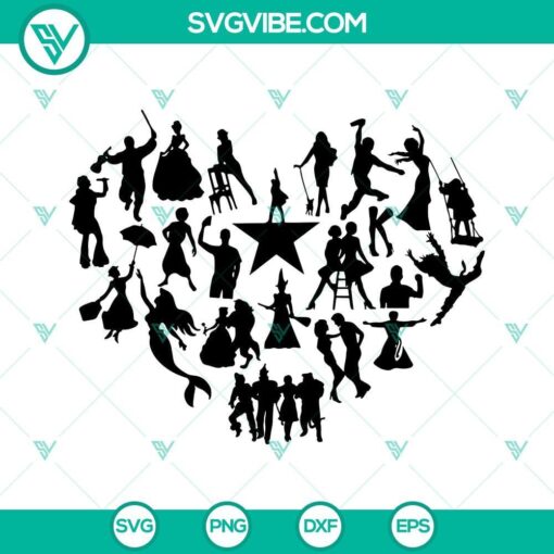 broadway musical svg hamilton svg musical heart svg png dxf eps cricut vector 6 mockup