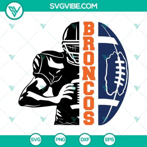 broncos football half player svg broncos team svg half football half player svg football season svg 8 mockup