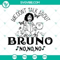 Disney, SVG Files, We Don’t Talk About Bruno No No No SVG Download, Bruno SVG 4