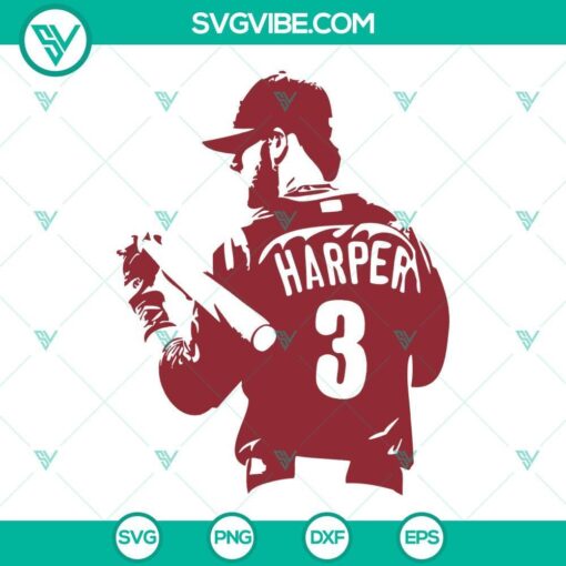 bryce harper svg philadelphia phillies svg baseball svg 1 mockup