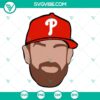Bryce Harper Philadelphia Phillies SVG download with team logo and player illustration. Ideal for baseball fans.