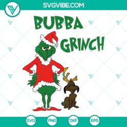 Christmas, SVG Files, Bubba Grinch SVG Images, Grinch and Max Dog SVG File, 3