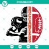 Buccaneers football half player SVG file with team SVG files design. Ideal for crafting and supporting your favorite team.