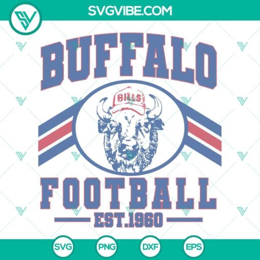 buffalo bills football est 1960 svg bills mafia svg buffalo football svg cricut silhouette 9 mockup