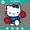 Buffalo Bills Hello Kitty Cheerleader cut files in SVG, PNG, DXF, and EPS formats for crafting projects.