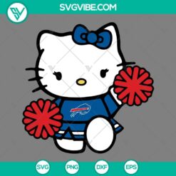 Cartoons, Sports, SVG Files, Kansas City Chiefs Hello Kitty Cheerleader SVG 3