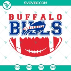 Buffalo Bills Mafia SVG files with football-themed designs for cutting machines, including PNG, DXF, and EPS formats.