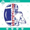 Buffalo Bills players silhouette design in SVG, PNG, DXF, and EPS cut files for digital crafting.