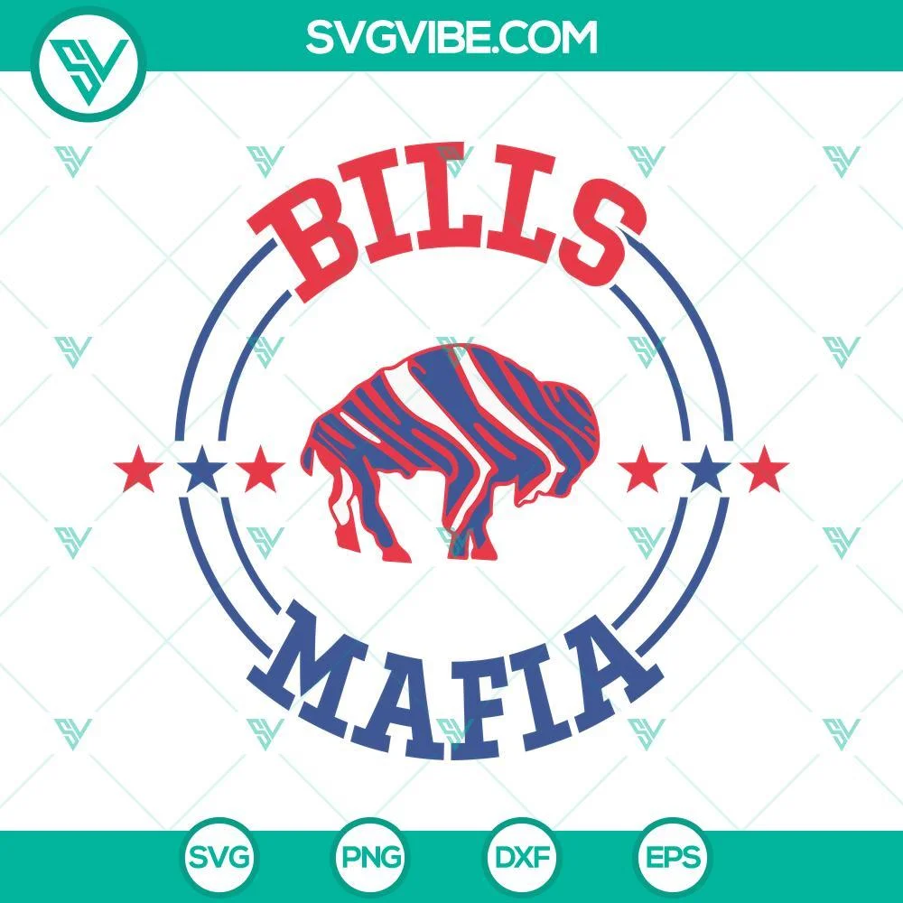 Sports, SVG Files, Buffalo Bills SVG Image, Bills Mafia SVG File PNG DXF EPS 1