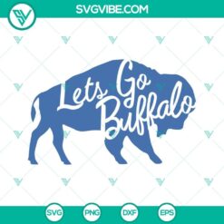 Buffalo Bills football team logo SVG for download, featuring buffalo mascot and team name in PNG format. Great for DIY projects.