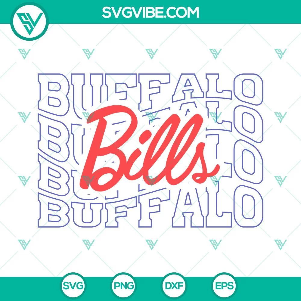 Football, Sports, SVG Files, Buffalo Bills SVG Download, Buffalo Football SVG 1