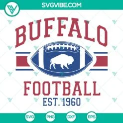 Football, Sports, SVG Files, Buffalo Football Est 1960 SVG Files, Go Bills SVG 2