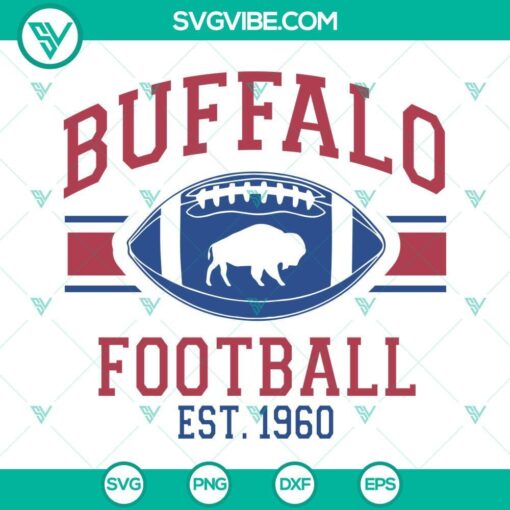 buffalo football est 1960 svg go bills svg buffalo bills svg digital download 8 mockup