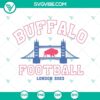 SVG file of Buffalo Bills football themed design for 2023 London game, available for download.