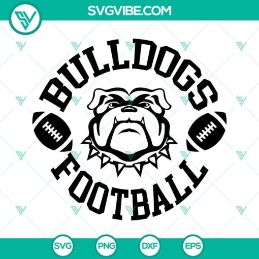 bulldogs football logo svg university of georgia football team svg png dxf eps cut files 7 mockup