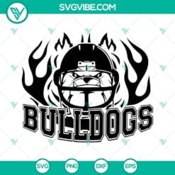 Football, Sports, SVG Files, Bulldogs Football SVG Image DXF EPS PNG Cricut 2