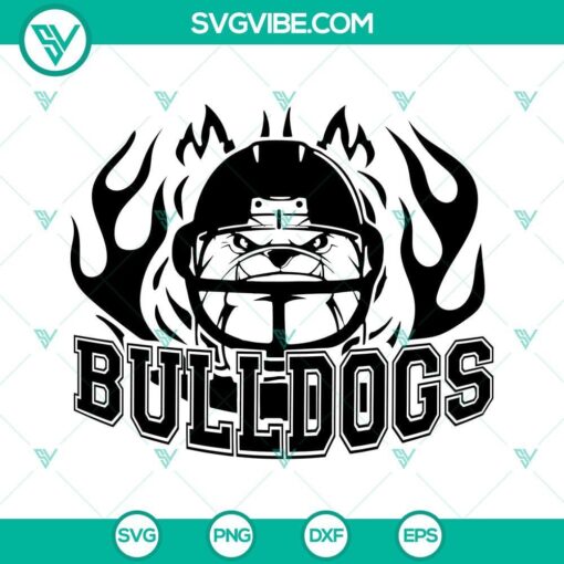 bulldogs football svg dxf eps png cricut silhouette vector clipart 4 mockup