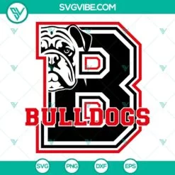 Football, Sports, SVG Files, Bulldogs SVG Download, Georgia Bulldogs SVG Image, 2