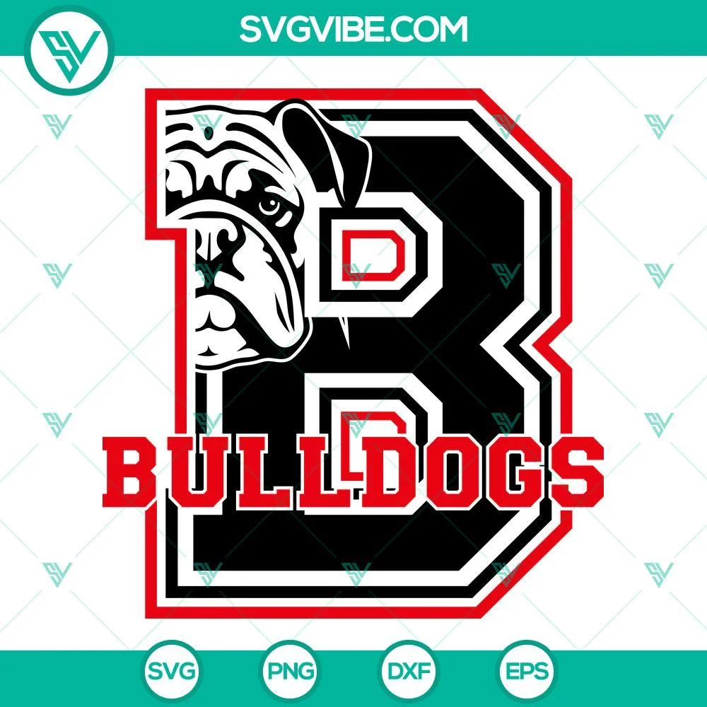 Football, Sports, SVG Files, Bulldogs SVG Download, Georgia Bulldogs SVG Image, 1