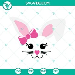 Easter, SVG Files, Bunny Face Bundle SVG Download, Boy Girl Easter Bunny Face 2