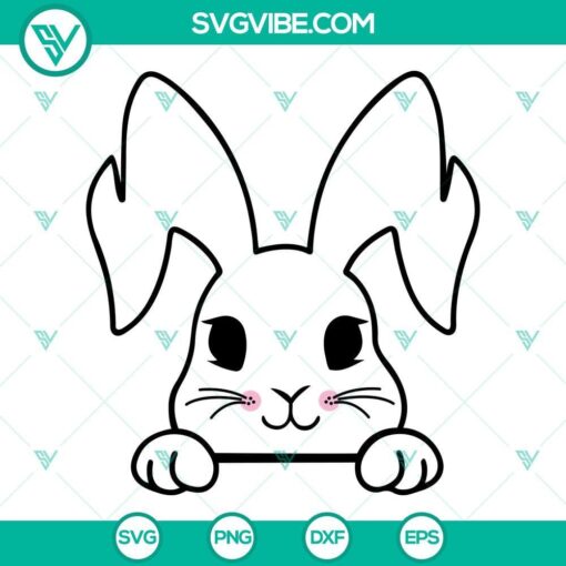 bunny face svg bundle bunny svg peek a boo bunny svg bunny face svg bunny with glasses svg 1 mockup