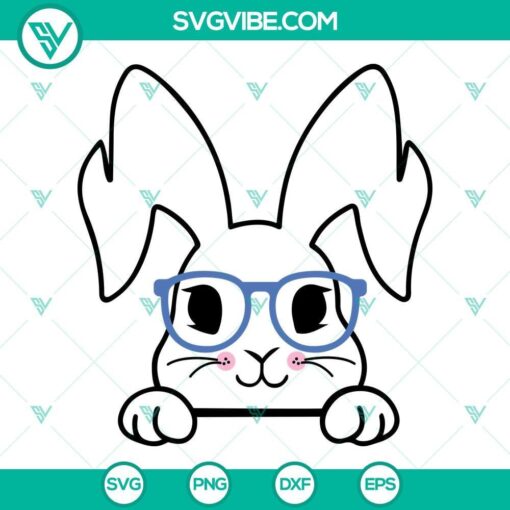 bunny face svg bundle bunny svg peek a boo bunny svg bunny face svg bunny with glasses svg 5 mockup