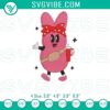 Bunny Peeps bow tumbler embroidery design for Boujee Stanley tumbler, perfect for Easter crafting projects.