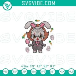 Easter Embroidery Designs, Embroidery Designs, Bunny Pennywise Easter 2