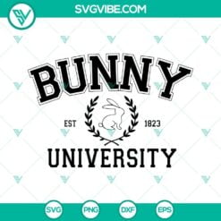 Easter, SVG Files, Bunny University SVG Files, Funny Easter SVG Files PNG DXF 13