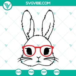 bunny with glasses svg bunny svg bunny face with glasses svg rabbit svg bunny glasses svg bundle 2 mockup