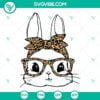 Easter, SVG Files, Cute Bunny With Glasses SVG Images, Bunny With Bow SVG 14