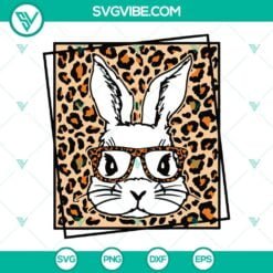 Easter, SVG Files, Cute Bunny With Glasses SVG Images, Bunny With Bow SVG 3