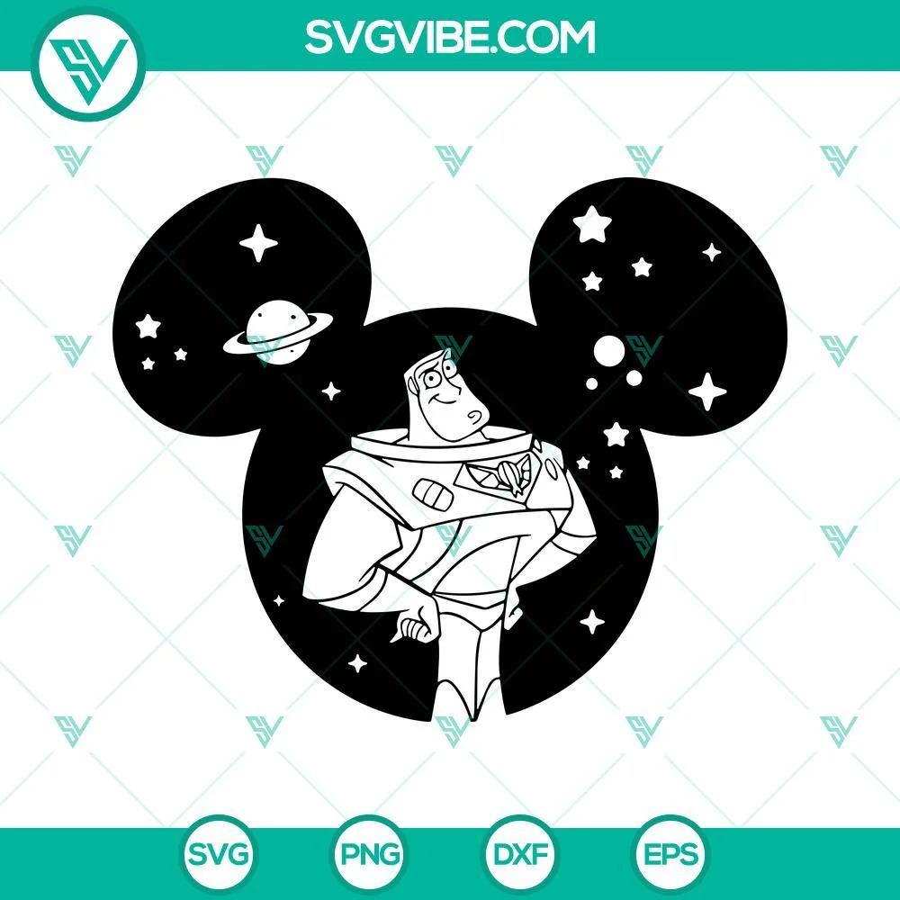 Disney, SVG Files, Buzz Lightyear Mickey Ears SVG Files, Buzz Lightyear SVG 1