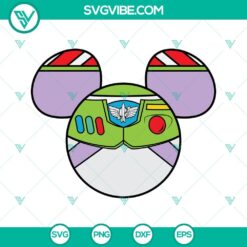 Movies, SVG Files, Buzz Lightyear Mickey Head SVG Files, Buzz Lightyear SVG 6