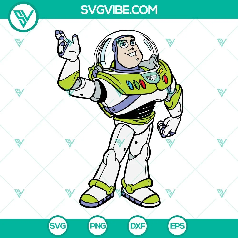 Disney, SVG Files, Buzz Lightyear SVG Download DXF EPS PNG Cricut Cutting File 1