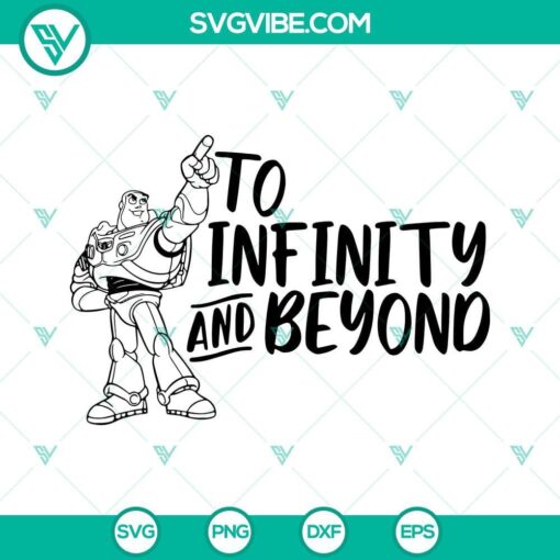 buzz lightyear to infinity and beyond svg png dxf eps cut file cricut silhouette 8 mockup